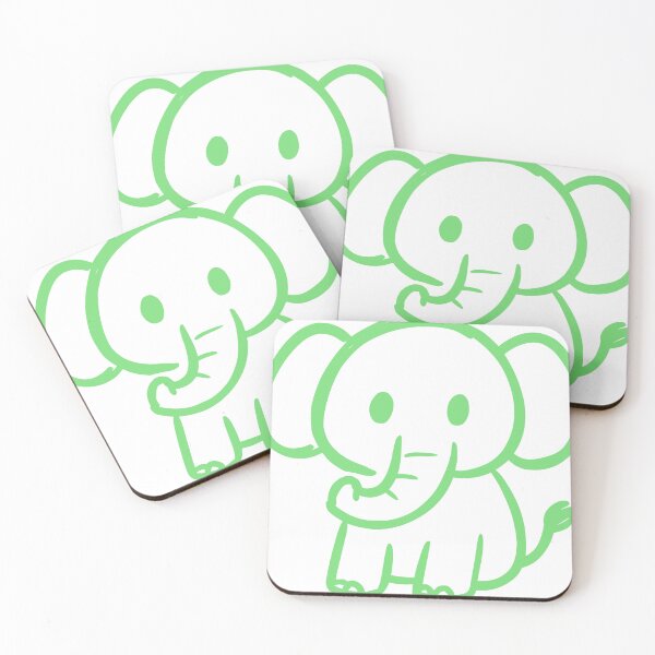 Item preview, Cute Elephant Cartoon Line Art Illustration designed and sold by nkhookysun.