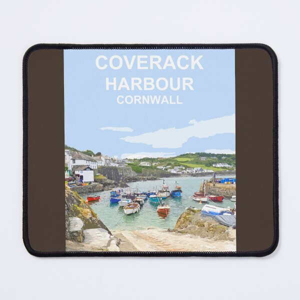 Item preview, Coverack Cornwall. Cornish gift Kernow Travel location poster designed and sold by BarbaraGlebska.