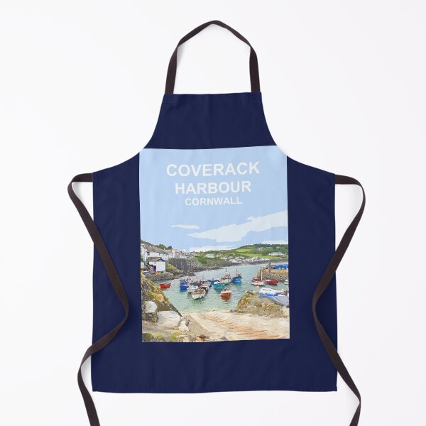 Item preview, Coverack Cornwall. Cornish gift Kernow Travel location poster designed and sold by BarbaraGlebska.