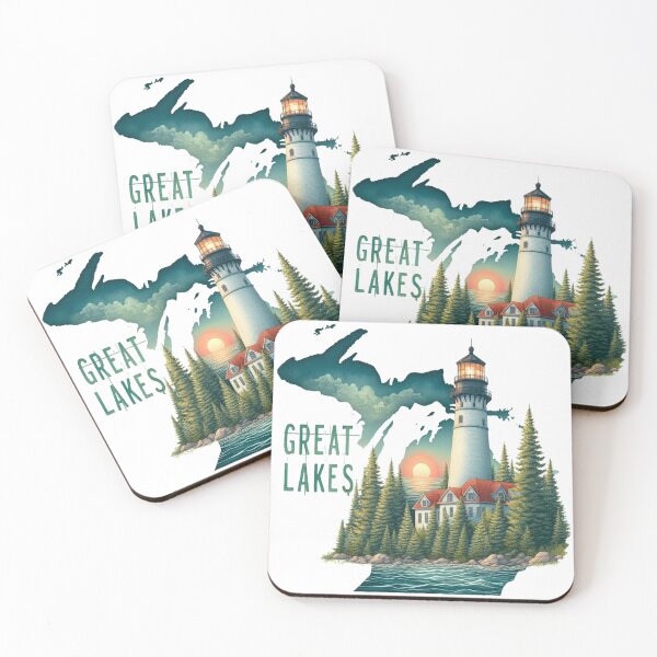 Item preview, Great Lakes Lighthouses designed and sold by yunamaliskova.