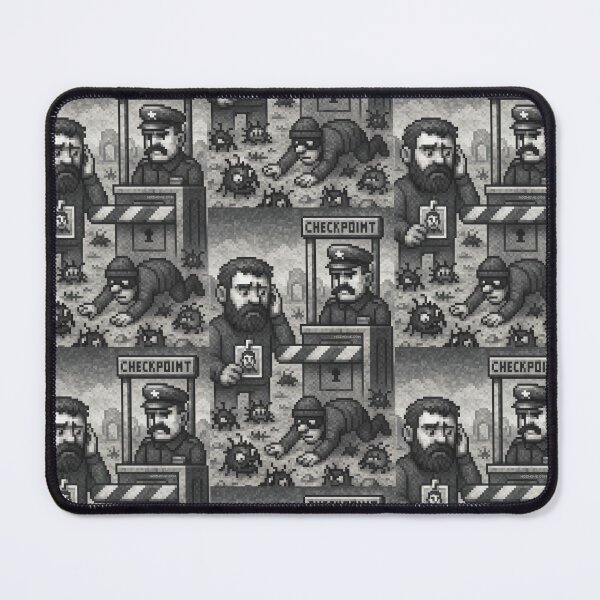 Item preview, Authorization Checkpoint – Pixel Art in Grayscale designed and sold by nozhove.