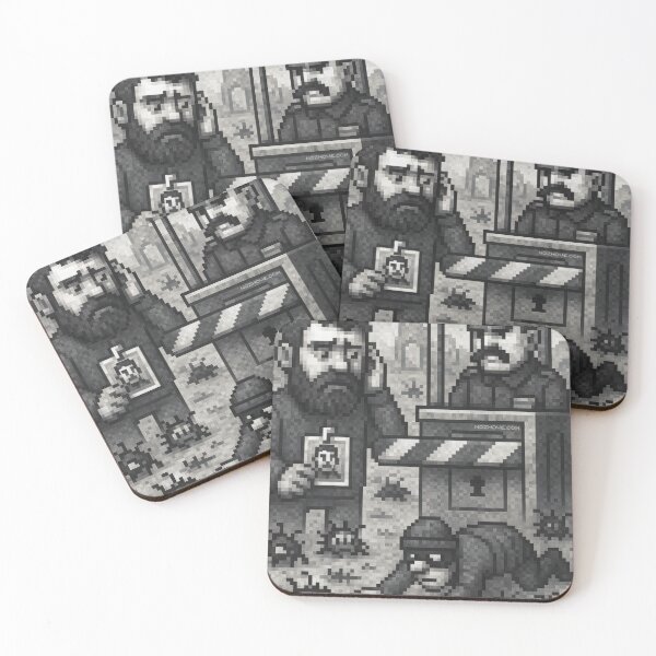 Item preview, Authorization Checkpoint – Pixel Art in Grayscale designed and sold by nozhove.