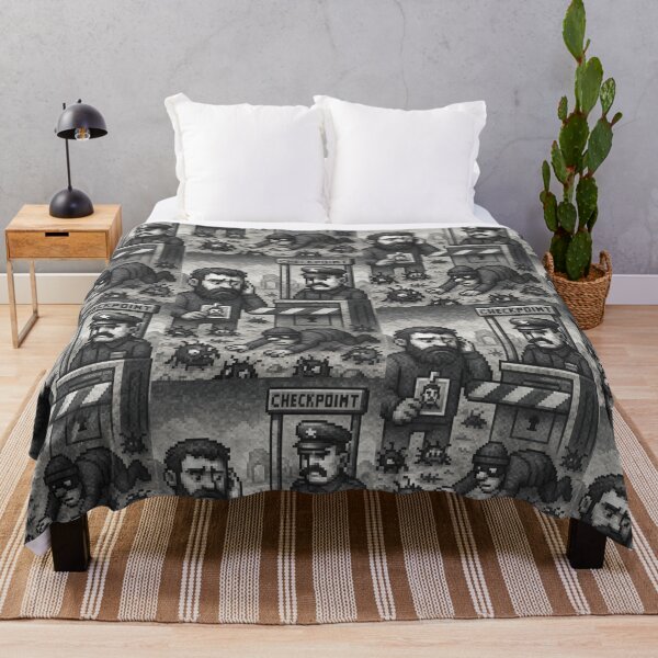 Item preview, Authorization Checkpoint – Pixel Art in Grayscale designed and sold by nozhove.