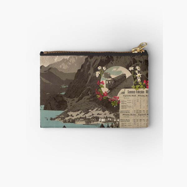Item preview, Vintage Pilatus Bahn Travel Poster | 1892 Swiss Alps Art | Steepest Cogwheel Railway | Art Nouveau Design | Swiss Tourism History designed and sold by artofuniverse.