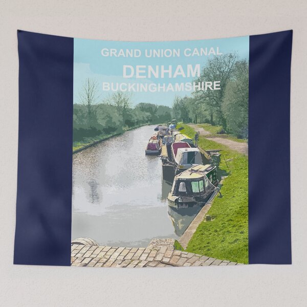 Item preview, Canal Boats poster designed and sold by BarbaraGlebska.