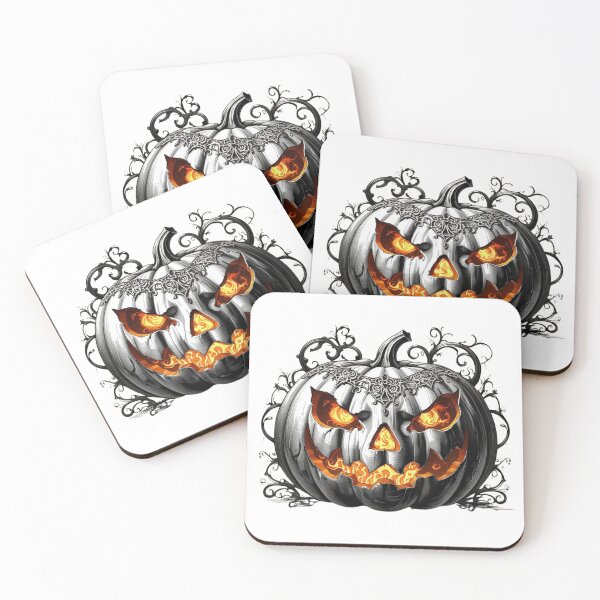 Item preview, Victorian carved pumpkin with fire inside designed and sold by StormArte.
