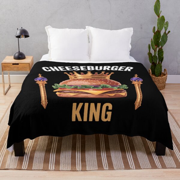 Item preview, Cheeseburger King Funny Cheeseburger Lover Humor designed and sold by Sunset4Bones.