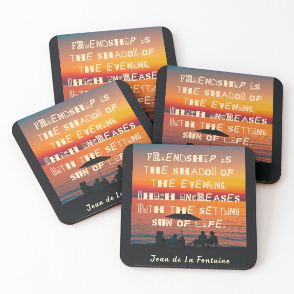 Item preview, Jean de La Fontaine: Friendship is the shadow of the evening, which increases with the setting sun of life. designed and sold by artbleed.