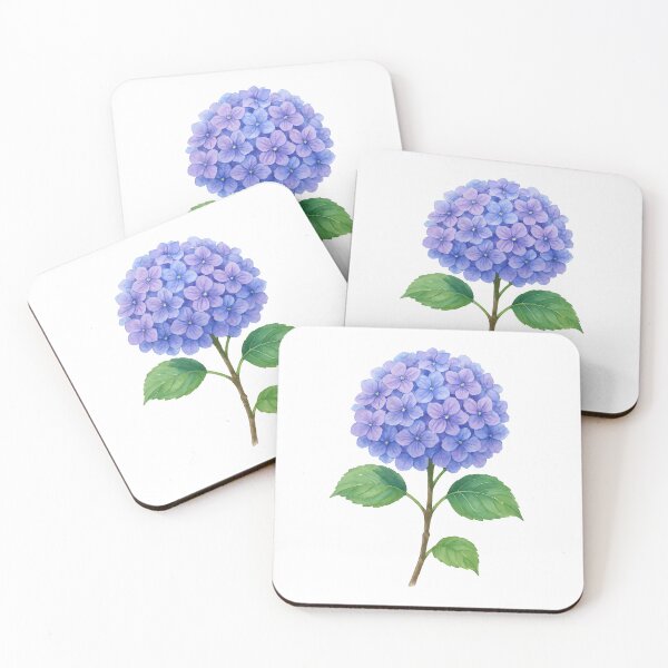 Item preview, Hand-Painted Hydrangea – Blue & Purple Watercolor Floral  designed and sold by svarupa.