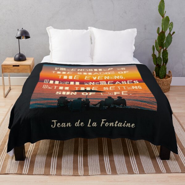 Item preview, Jean de La Fontaine: Friendship is the shadow of the evening, which increases with the setting sun of life. designed and sold by artbleed.