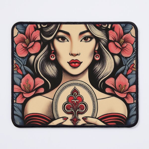 Item preview, The Cardplayer - Floral Vintage Art designed and sold by FlosArtPrintShop.