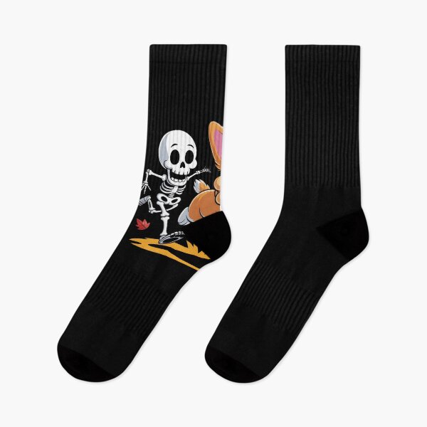 Item preview, Funny Corgi Running With Bone Chased By Skeleton designed and sold by MissRasheedHam.