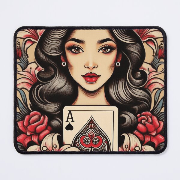 Item preview, The Cardplayer - Floral Vintage Art designed and sold by FlosArtPrintShop.