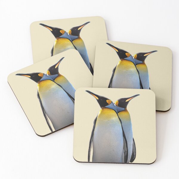 Item preview, Two king penguins on the beach | unique photo art designed and sold by DiveDuke.