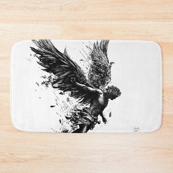 Item preview, The Weight of Broken Flight,  A4, ink on paper, 2025 designed and sold by oanaunciuleanu.