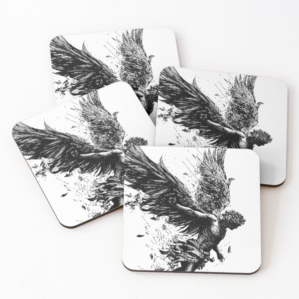 Item preview, The Weight of Broken Flight,  A4, ink on paper, 2025 designed and sold by oanaunciuleanu.