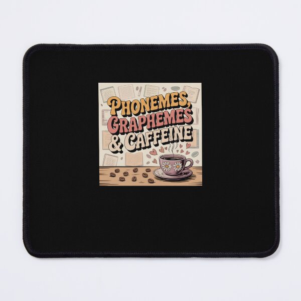 Item preview, Phonemes Graphemes And Caffeine Vintage Coffee Teacher Design designed and sold by MissRasheedHam.