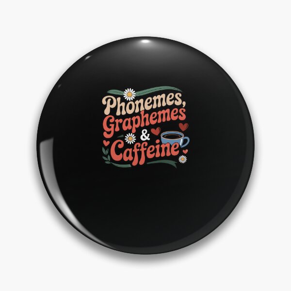 Item preview, Phonemes Graphemes And Caffeine Vintage Coffee Teacher Design designed and sold by MissRasheedHam.