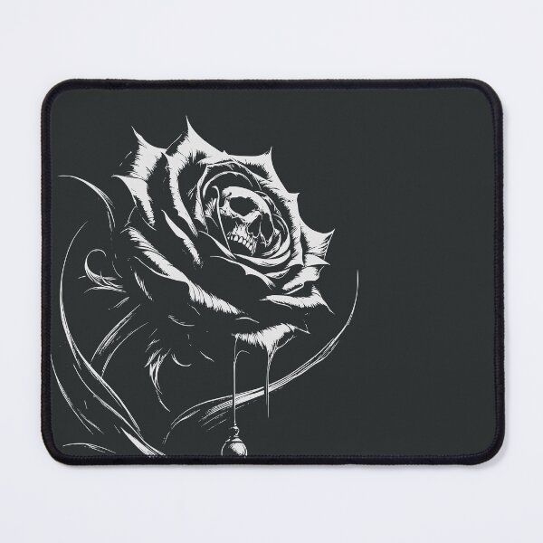 Item preview, Black and White Skull in Rose designed and sold by Darkifun.