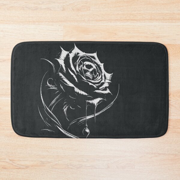 Item preview, Black and White Skull in Rose designed and sold by Darkifun.