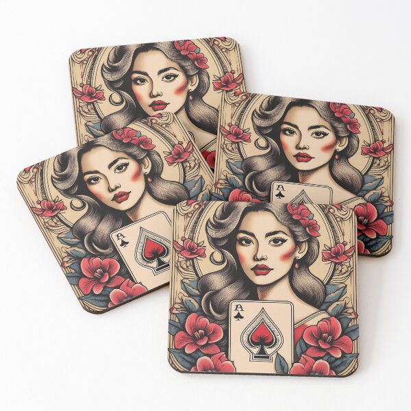 Item preview, The Cardplayer - Floral Vintage Art designed and sold by FlosArtPrintShop.