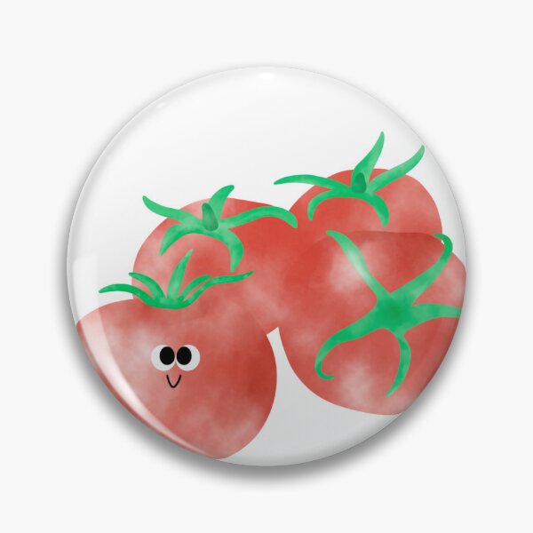 Item preview, Cute Smiling Tomato Illustration – Kawaii Food Art designed and sold by wanderbloomm.
