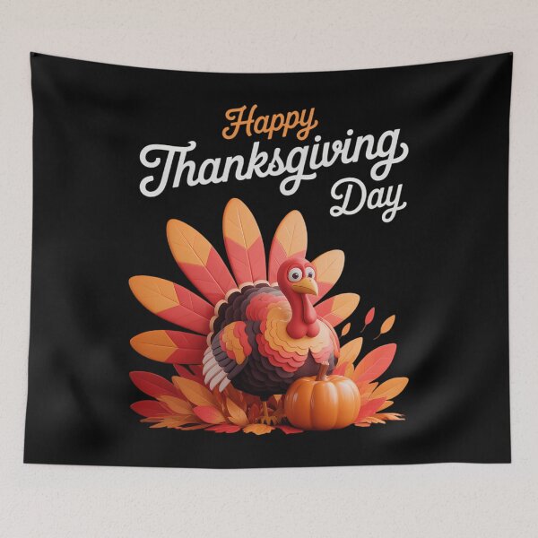 Item preview, Happy Thanksgiving Day designed and sold by Sunset4Bones.
