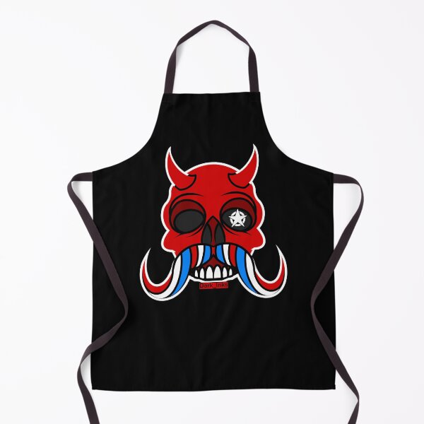 Item preview, Moustached Skull - Red, White and Blue designed and sold by Dark-Inks.