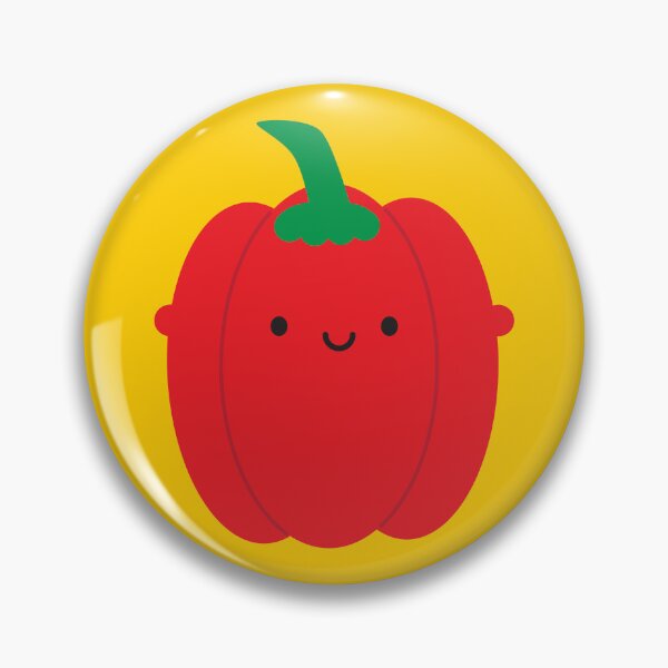 Item preview, Kawaii Red Bell Pepper designed and sold by marcelinesmith.