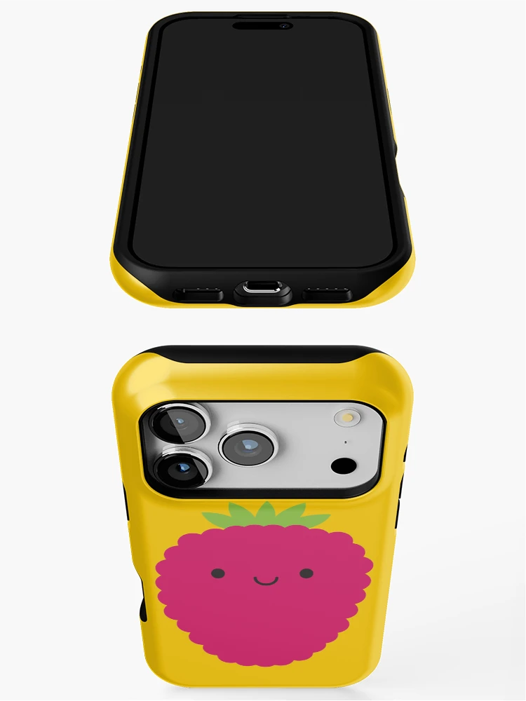Thumbnail 3 of 4, iPhone Case, Kawaii Raspberry designed and sold by marcelinesmith.