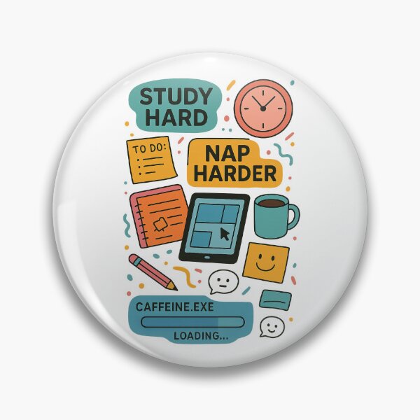 Item preview, Gen Z Functional Chaos Art Print | Study & Planner Sticker Aesthetic designed and sold by Custom-Arts-AI.