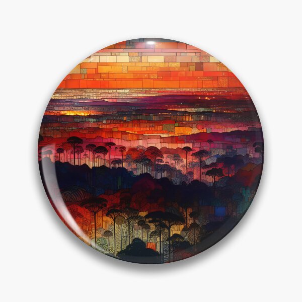 Item preview, Fires of the Congo Night | Rainforest Night Sky Art  designed and sold by Stoneflower-Art.