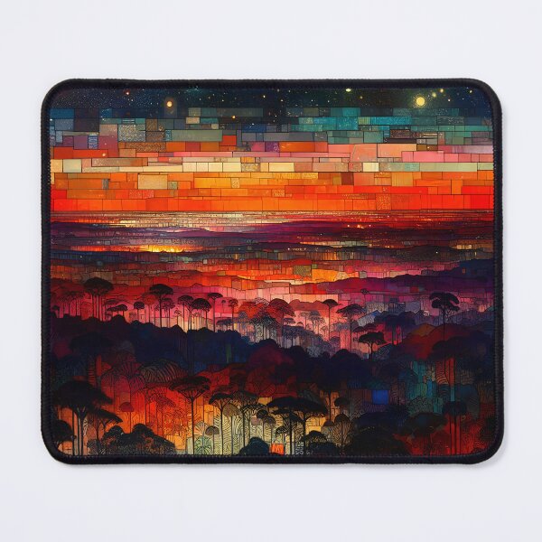 Item preview, Fires of the Congo Night | Rainforest Night Sky Art designed and sold by Stoneflower-Art.