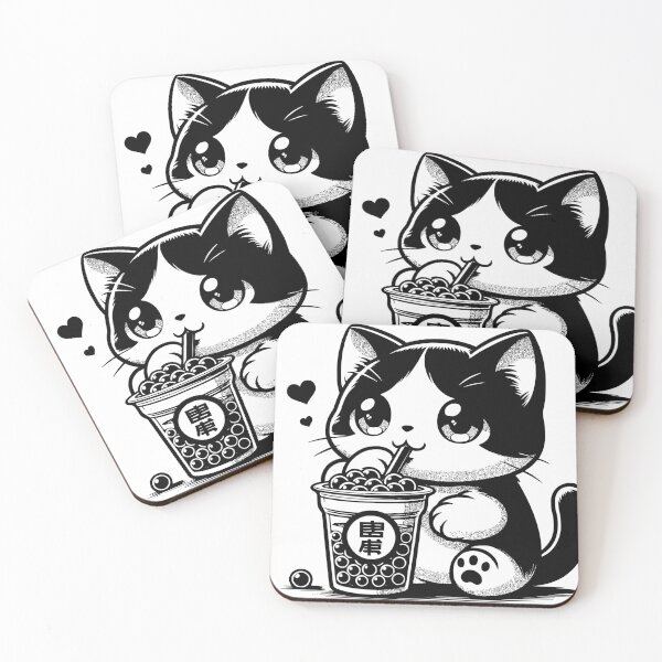 Item preview, Bubble Tea Cat designed and sold by 7BRiver.