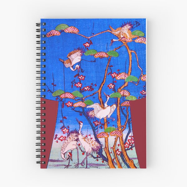 Item preview, Cranes Among Plum Blossoms designed and sold by WheelieGdArt.
