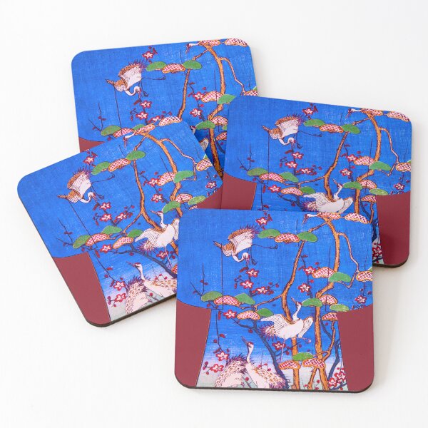 Item preview, Cranes Among Plum Blossoms designed and sold by WheelieGdArt.