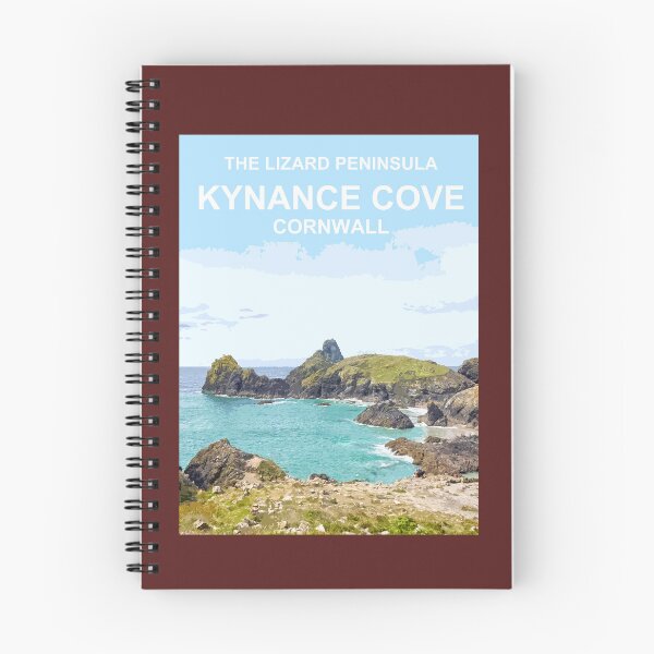 Item preview, Kynance Cove Cornwall.  Cornish gift Kernow Travel location poster Lizard peninsula designed and sold by BarbaraGlebska.