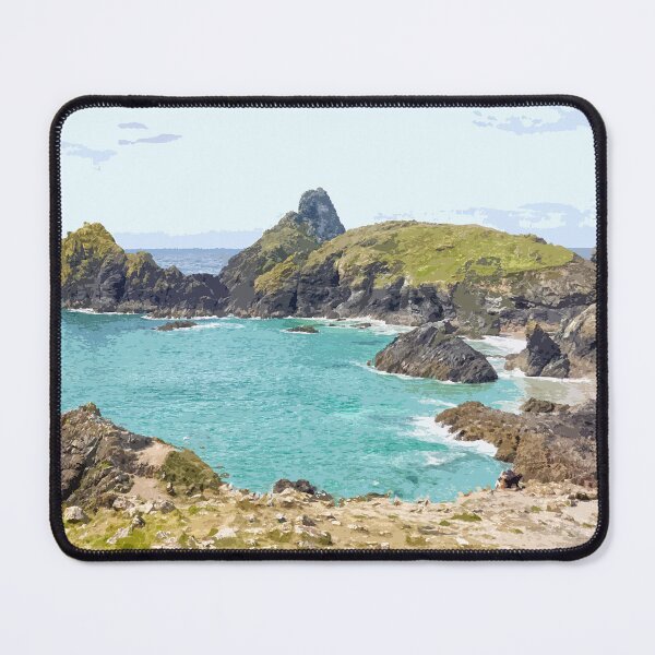 Item preview, Kynance Cove Cornwall. Cornish gift Kernow Travel location poster Lizard peninsula designed and sold by BarbaraGlebska.