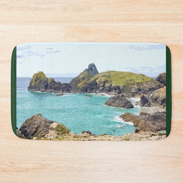 Item preview, Kynance Cove Cornwall.  Cornish gift Kernow Travel location poster Lizard peninsula designed and sold by BarbaraGlebska.