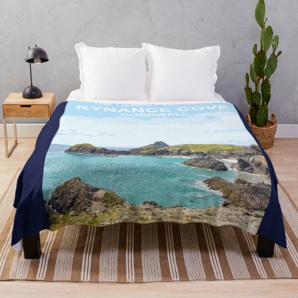 Item preview, Kynance Cove Cornwall.  Cornish gift Kernow Travel location poster Lizard peninsula designed and sold by BarbaraGlebska.
