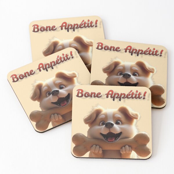 Item preview, Cute funny dog design with bone designed and sold by Planet Utoppia.