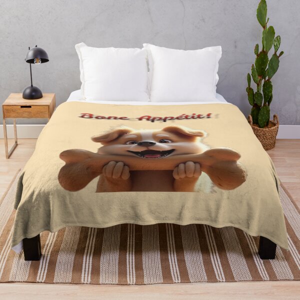Item preview, Cute funny dog design with bone designed and sold by Planet Utoppia.