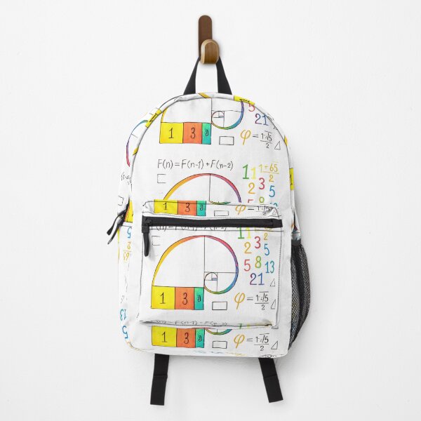 Item preview, Fibonacci Sequence & Golden Ratio Math Backpack designed and sold by gaussina.