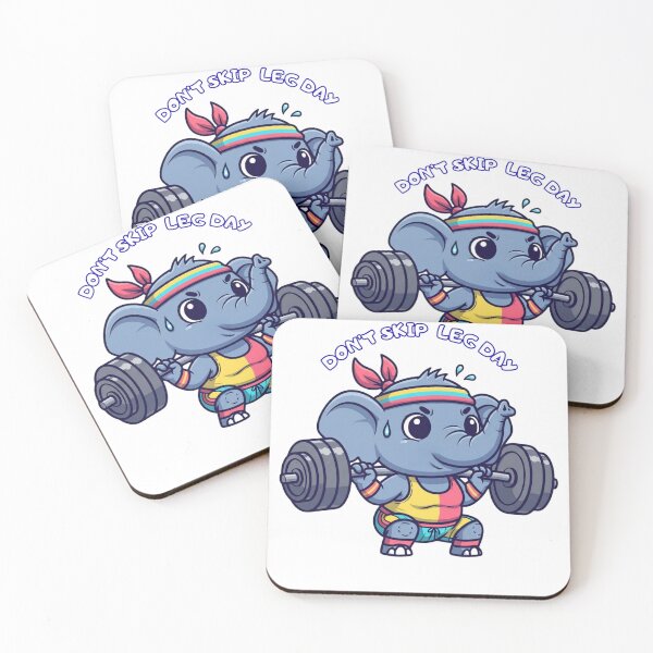 Item preview, Funny Elephant Workout designed and sold by MiraDesignCo.