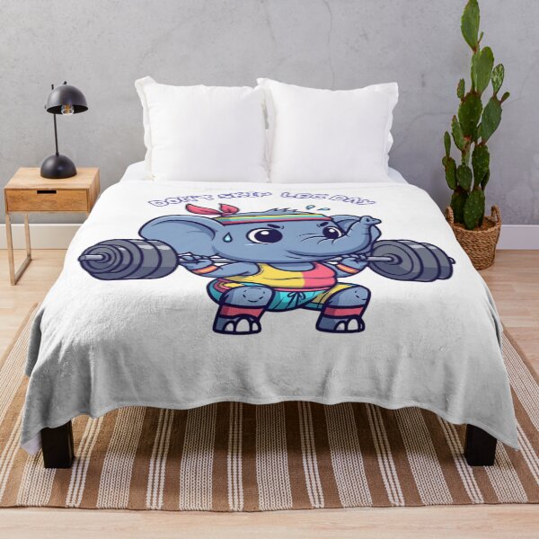 Item preview, Funny Elephant Workout designed and sold by MiraDesignCo.