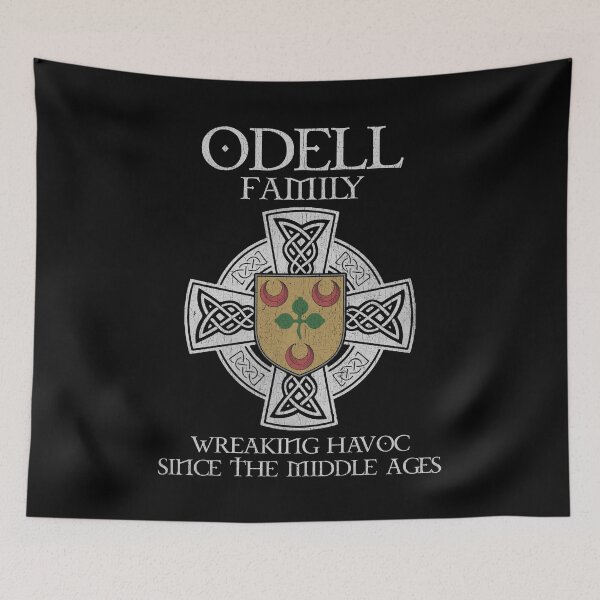 Item preview, Odell Family Crest – Medieval Heritage Emblem for Ancestry Lovers & Vintage Style Fans designed and sold by 9X FR.