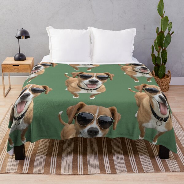 Item preview, Funny dog wearing sunglasses designed and sold by Planet Utoppia.