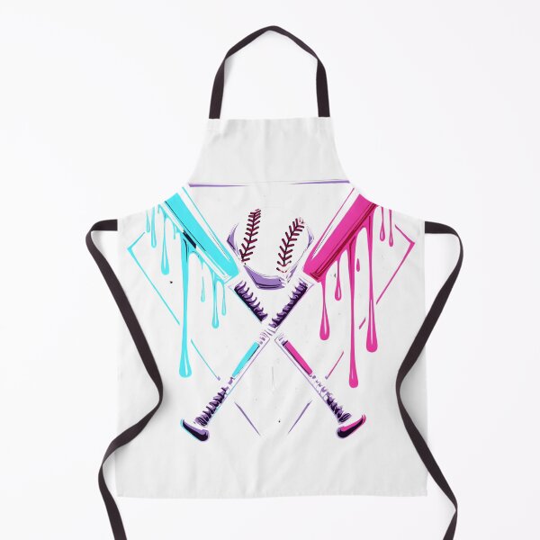 Item preview, Drip Baseball Bat Magic – Neon Splash Home Plate designed and sold by Nest & Thread.
