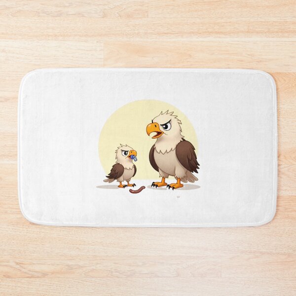 Item preview, Eaglet with Pacifier and Upset Mother – Animal Cartoon Scene designed and sold by Nest & Thread.