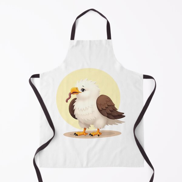 Item preview, Cute Eaglet with Earthworm Illustration designed and sold by Nest & Thread.